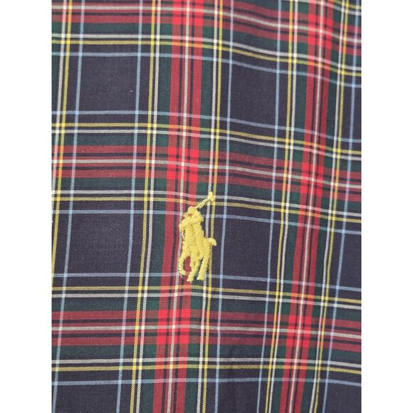 Ralph Lauren Shirt Men’s Multicolor Plaid Yellow Pony Long Sleeve Button Down XL - Picture 4 of 12